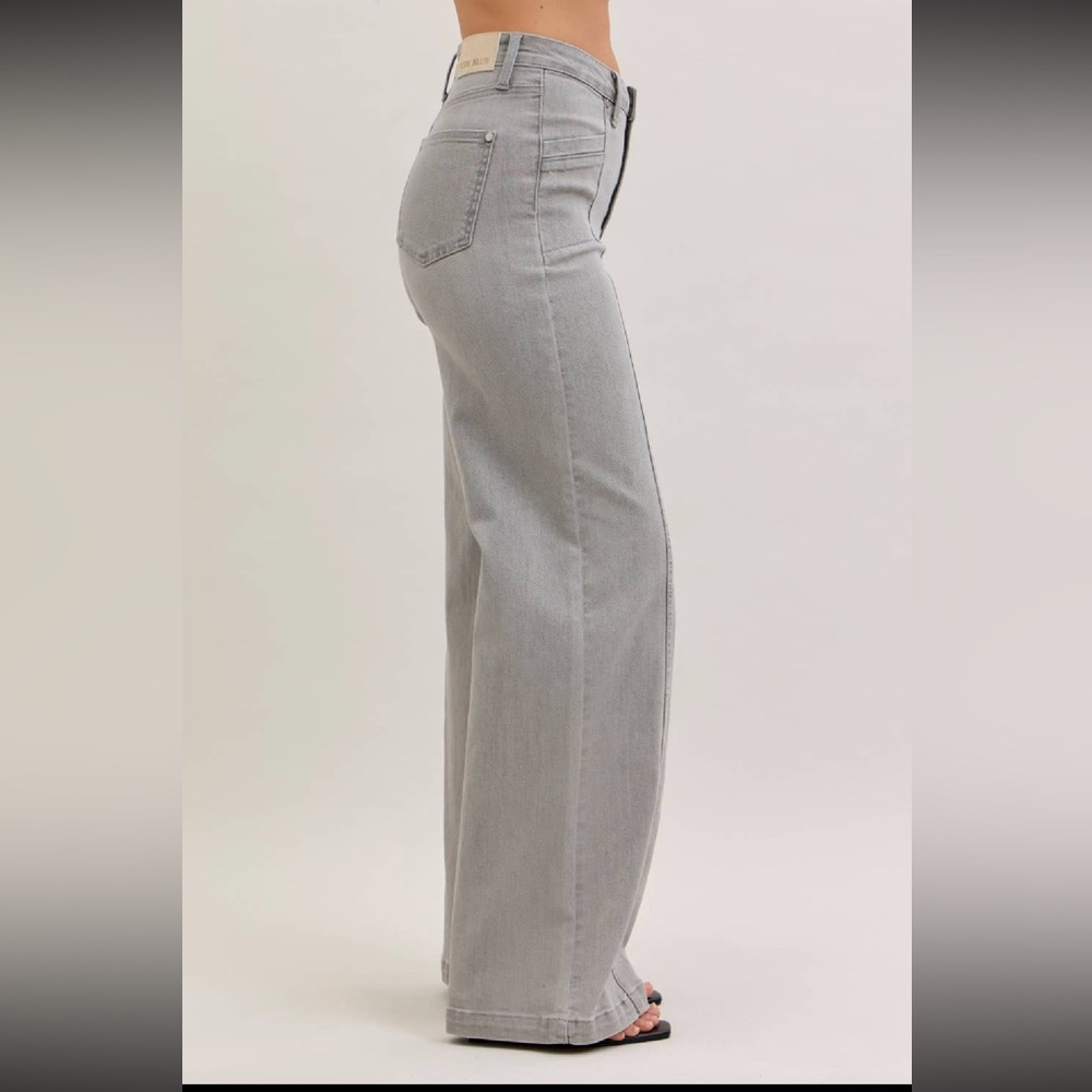 Judy Blue Jeans High Waist Retro Wide Leg Jeans - Picture 6 of 7
